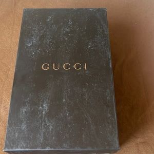 Gucci Pink slip on 3 1/2” heels in box with dust cover